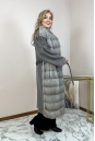 Шуба из норки с воротником 8013789-2